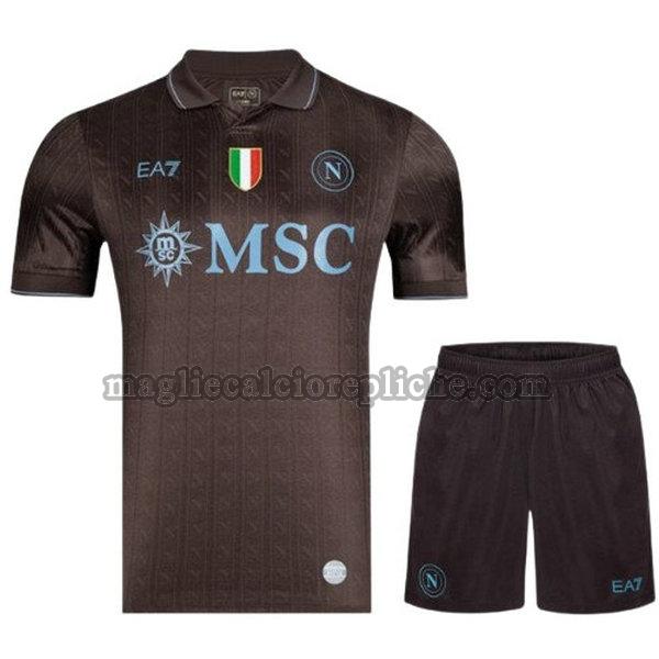 terza maglie calcio bambino napoli 2025 2026 nero