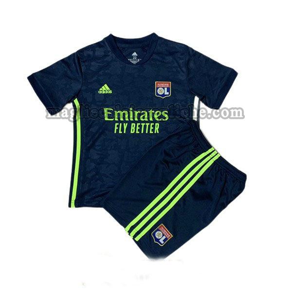 terza maglie calcio bambino olympique lyon 2020-2021 navy