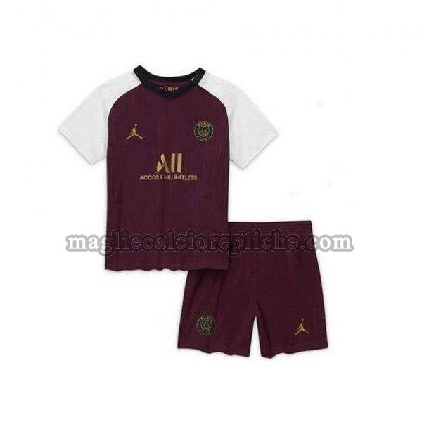 terza maglie calcio bambino psg 2020-2021 porpora