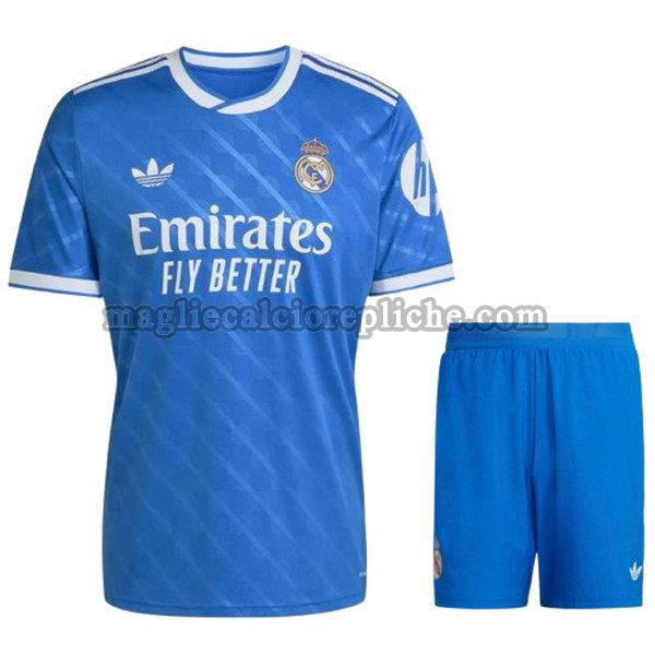 terza maglie calcio bambino real madrid 2025 2026 blu