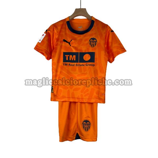 terza maglie calcio bambino valencia 2023 2024 giallo