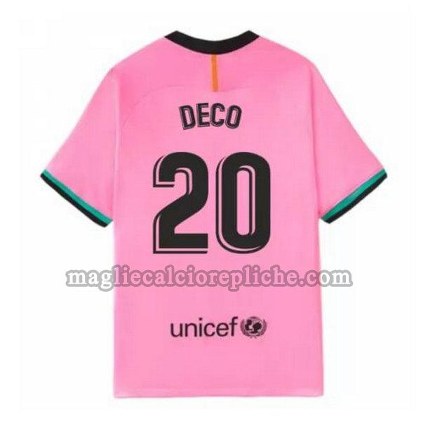 terza maglie calcio barcellona 2020-2021 deco 20 rosa