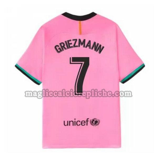 terza maglie calcio barcellona 2020-2021 griezmann 7 rosa