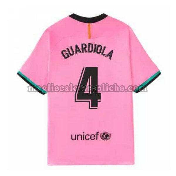 terza maglie calcio barcellona 2020-2021 guardiola 4 rosa