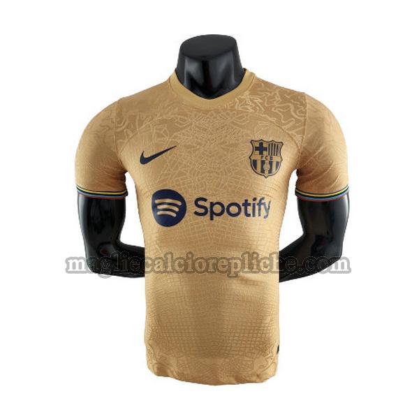 terza maglie calcio barcellona 2022 2023 player giallo