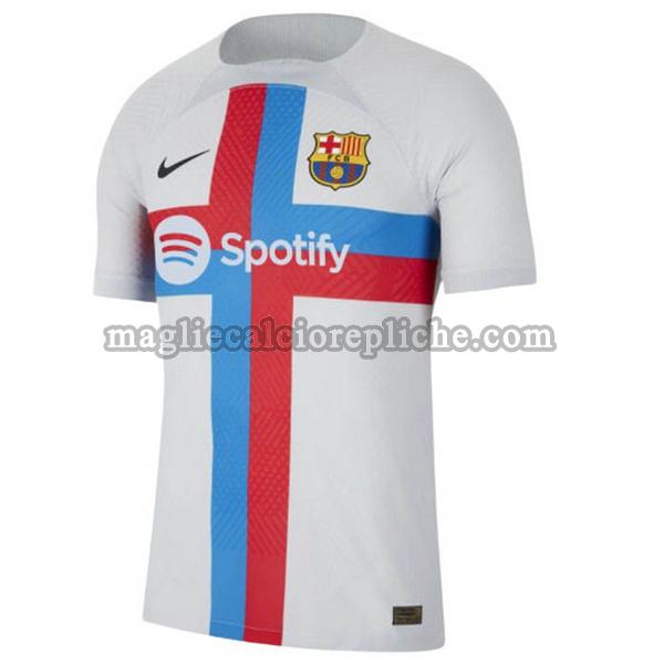 terza maglie calcio barcellona 2022 2023 thailandia bianco