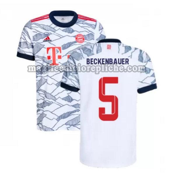 terza maglie calcio bayern münchen 2021 2022 beckenbauer 5 nero