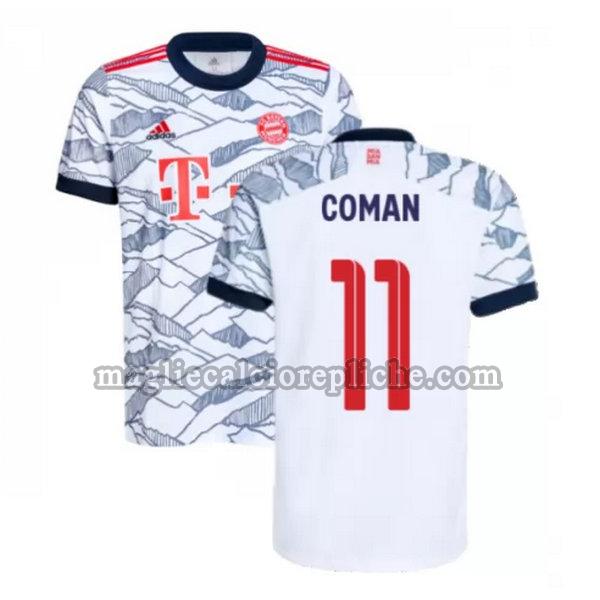 terza maglie calcio bayern münchen 2021 2022 coman 11 nero