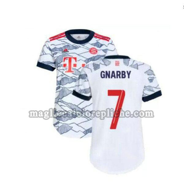 terza maglie calcio bayern münchen 2021 2022 gnarby 7 grigio