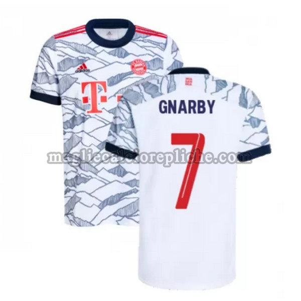 terza maglie calcio bayern münchen 2021 2022 gnarby 7 nero