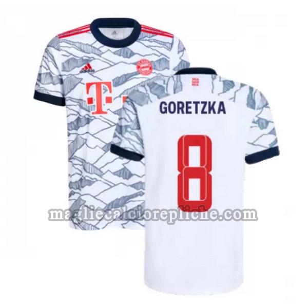 terza maglie calcio bayern münchen 2021 2022 goretzka 8 nero