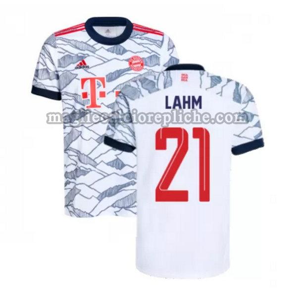 terza maglie calcio bayern münchen 2021 2022 lahm 21 nero