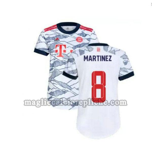 terza maglie calcio bayern münchen 2021 2022 martinez 8 grigio