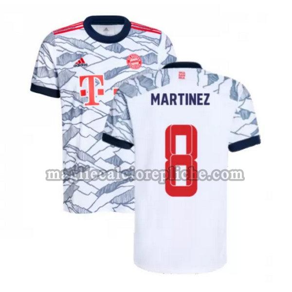 terza maglie calcio bayern münchen 2021 2022 martinez 8 nero