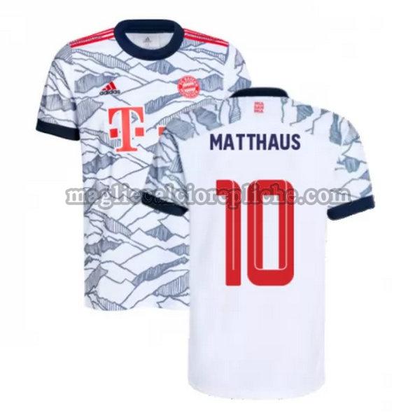 terza maglie calcio bayern münchen 2021 2022 matthaus 10 nero