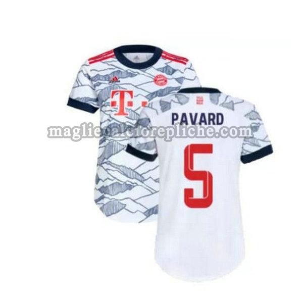 terza maglie calcio bayern münchen 2021 2022 pavard 5 grigio