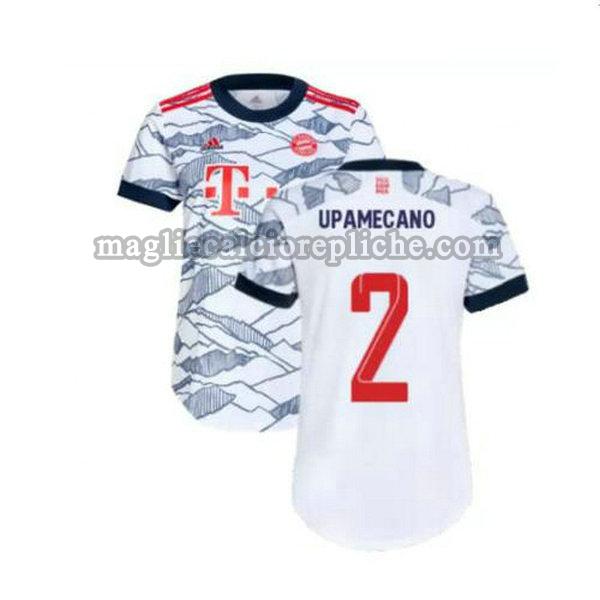 terza maglie calcio bayern münchen 2021 2022 upamecano 2 grigio