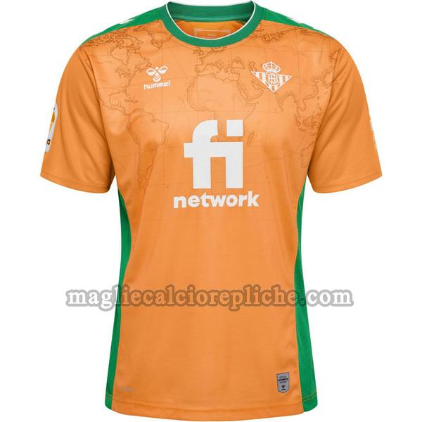 terza maglie calcio betis siviglia 2022 2023 arancione