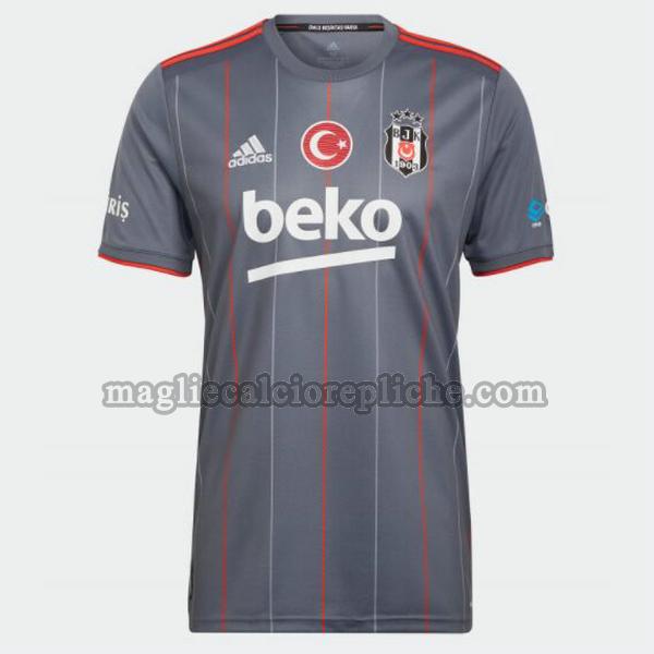 terza maglie calcio beşiktaş 2021 2022 thailandia grigio