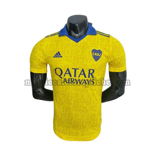 terza maglie calcio boca juniors 2022 2023 player giallo