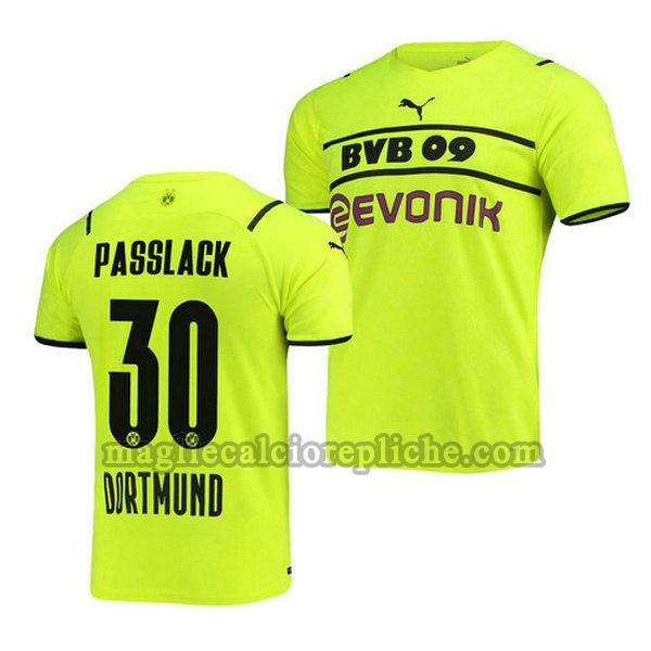 terza maglie calcio borussia dortmund 2021 2022 felix passlack 30 verde