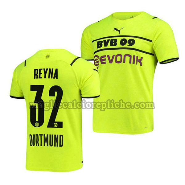 terza maglie calcio borussia dortmund 2021 2022 giovanni reyna 32 verde