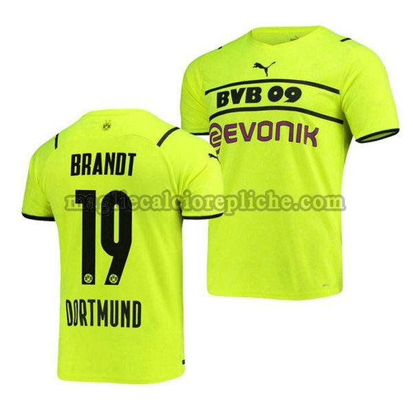 terza maglie calcio borussia dortmund 2021 2022 julian brandt 19 verde