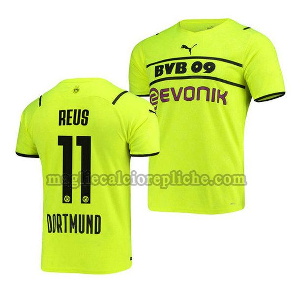 terza maglie calcio borussia dortmund 2021 2022 marco reus 11 verde