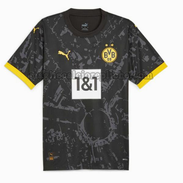 terza maglie calcio borussia dortmund 2023 2024 thailandia nero