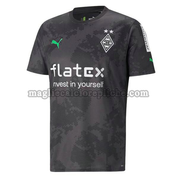 terza maglie calcio borussia mönchengladbach 2022 2023 thailandia nero