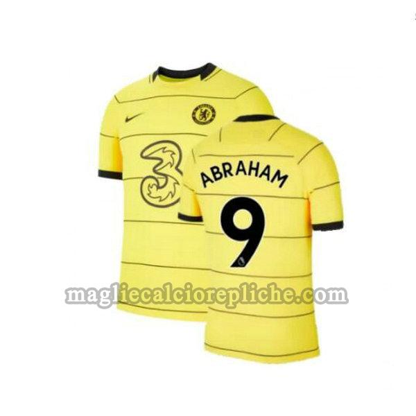 terza maglie calcio chelsea 2021 2022 abraham 9 giallo