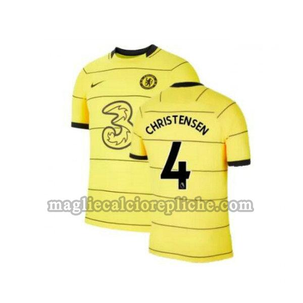 terza maglie calcio chelsea 2021 2022 christensen 4 giallo