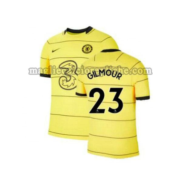 terza maglie calcio chelsea 2021 2022 gilmour 23 giallo