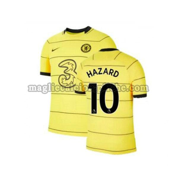 terza maglie calcio chelsea 2021 2022 hazard 10 giallo