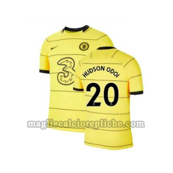 terza maglie calcio chelsea 2021 2022 hudson odoi 20 giallo