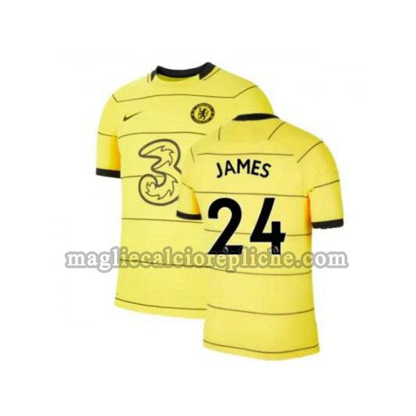 terza maglie calcio chelsea 2021 2022 james 24 giallo