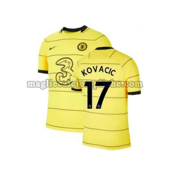 terza maglie calcio chelsea 2021 2022 kovacic 17 giallo