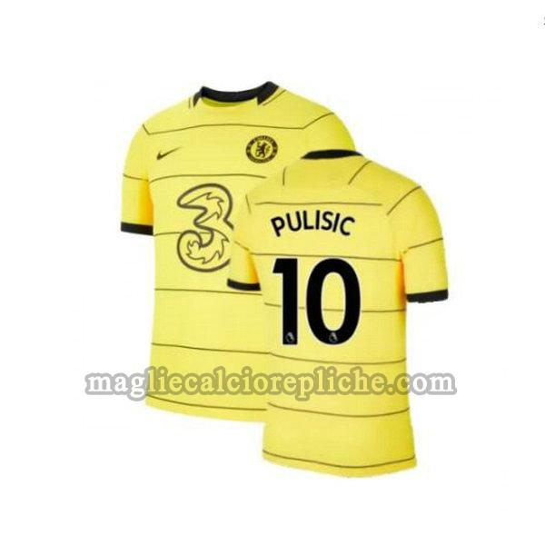 terza maglie calcio chelsea 2021 2022 pulisic 10 giallo