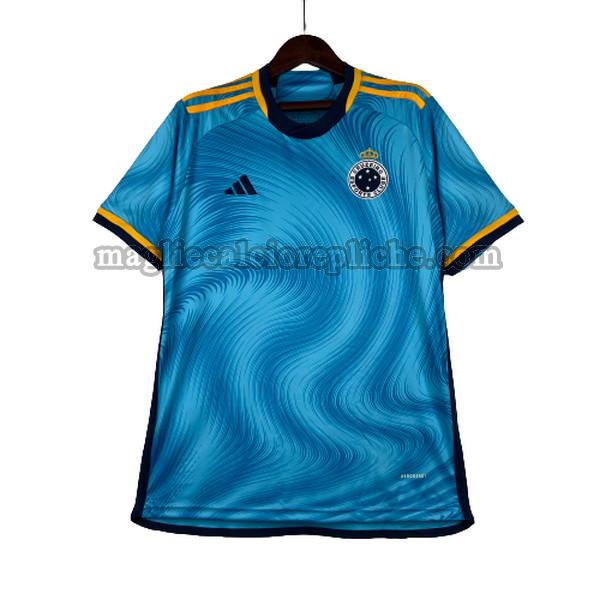 terza maglie calcio cruzeiro 2023 2024 thailandia blu