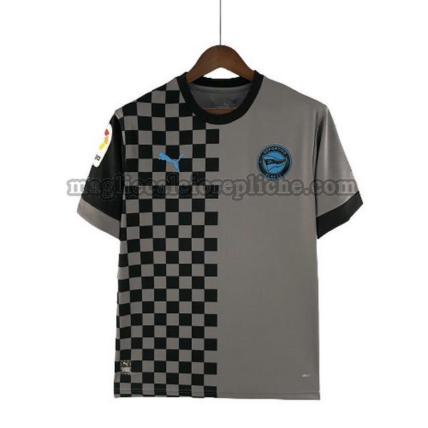 terza maglie calcio deportivo alavés 2022 2023 thailandia grigio
