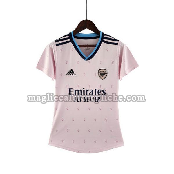 terza maglie calcio donna arsenal 2022 2023 rosa