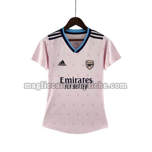 terza maglie calcio donna arsenal 2022 2023 rosa