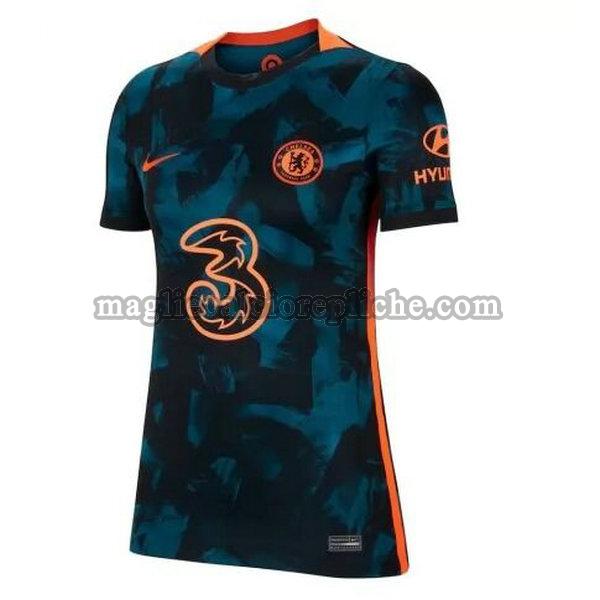 terza maglie calcio donna chelsea 2021 2022 nero