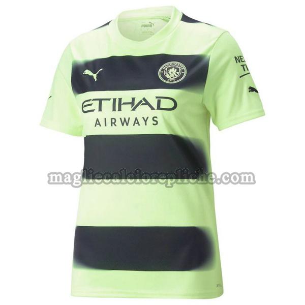 terza maglie calcio donna manchester city 2022 2023 verde