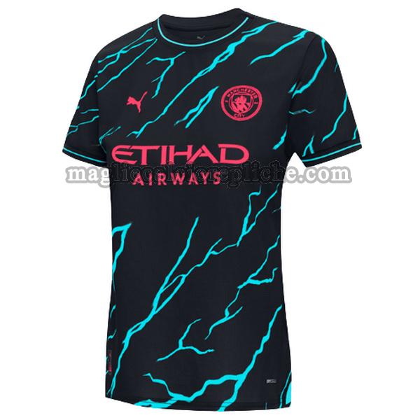 terza maglie calcio donna manchester city 2023 2024 nero