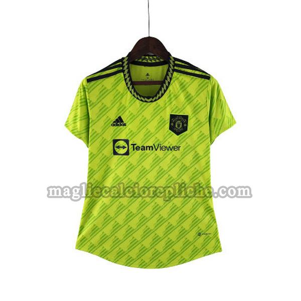 terza maglie calcio donna manchester united 2022 2023 verde