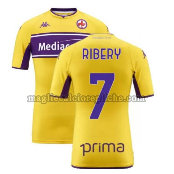 terza maglie calcio fiorentina 2021 2022 ribery 7 giallo