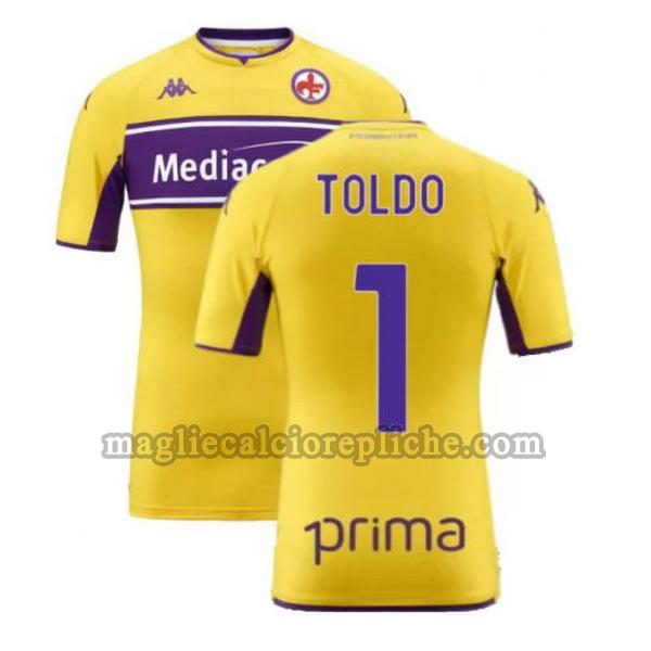 terza maglie calcio fiorentina 2021 2022 toldo 1 giallo