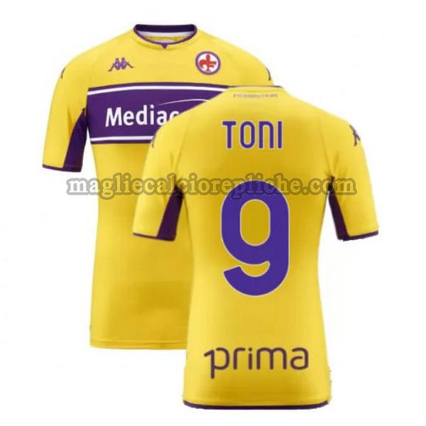 terza maglie calcio fiorentina 2021 2022 toni 9 giallo