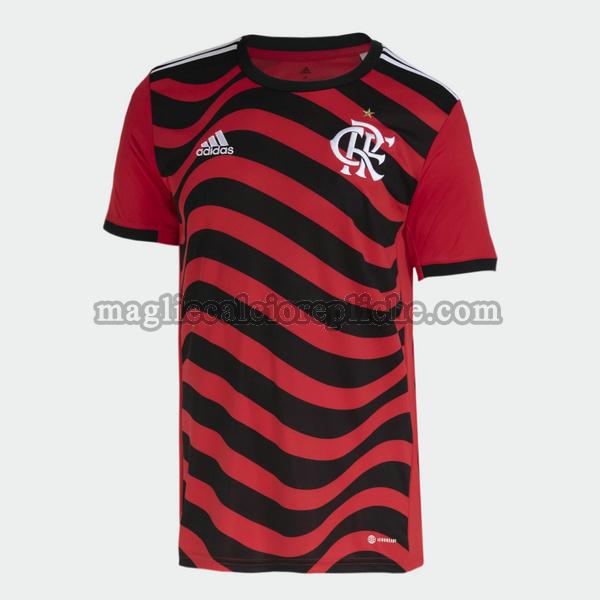 terza maglie calcio flamengo 2022 2023 thailandia rosso nero